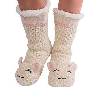 Jane & Bleecker Plushfilled Mid-Calf Knit Socks